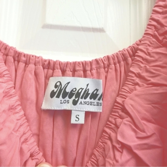 Meghan LA Morning Glory Maxi Dress bubblegum pink Small NWT - Picture 4 of 8